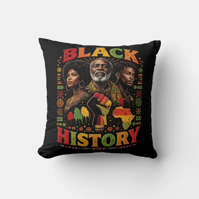 Black History Kussen (Voorkant)