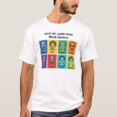 Black History Lessons Inspirational Graphic T-shirt (Voorkant)