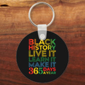 Black History Live It Learn It Make It 365 Days A  Sleutelhanger (Voorkant)