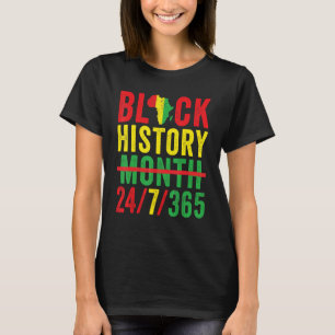 Black History Maand 247365 African American Melani T-shirt