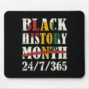 Black History Maand 247365 met Afrikaanse kaart Vl Muismat