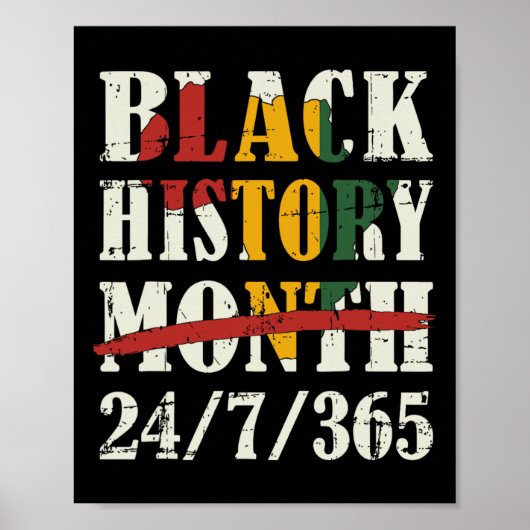 Black History Maand 247365 met Afrikaanse kaart Vl Poster (Voorkant)