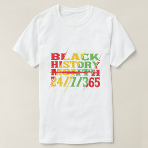 Black History Maand 24/7/365, Black Pride, Afrikaa T-shirt