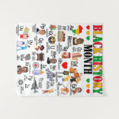 Black History Maand A tot en met Z Wandkleed (Voorkant (horizontaal))