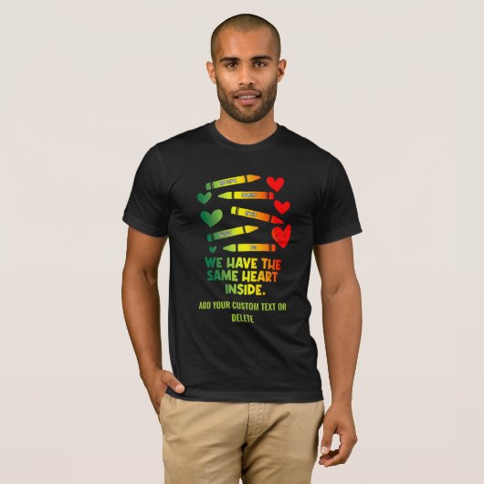 Black History Maand Activist Quote Gelijkheid T-shirt (Voorkant volledig)