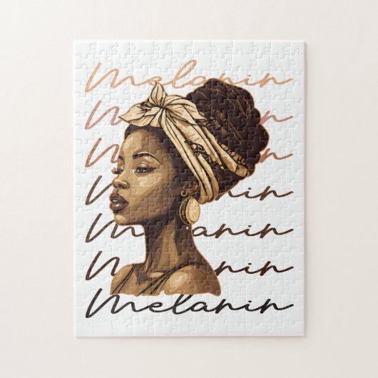 Black History Maand African American Black Melanin Legpuzzel (Verticaal)