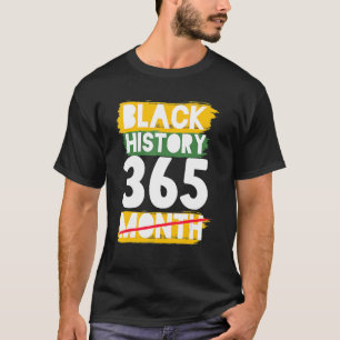 Black History Maand African American Melanin Manne T-shirt