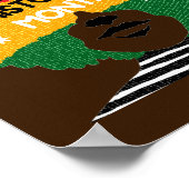 Black History Maand African American Woman Poster (Hoek)