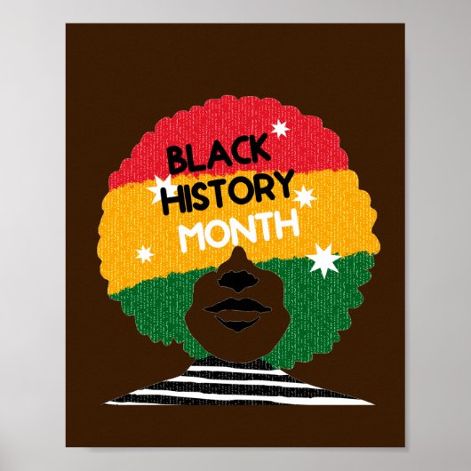 Black History Maand African American Woman Poster (Voorkant)