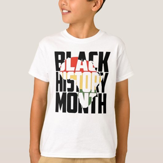 Black History Maand African Continent American T-shirt (Voorkant)