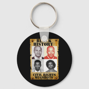 Black History Maand Authentieke Burgerrechten Mugs Sleutelhanger