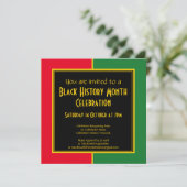 BLACK HISTORY MAAND BHM Celebration Invitation (Staand voorkant)