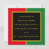 BLACK HISTORY MAAND BHM Celebration Invitation (Achterkant)