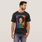 Black History Maand Black Queen Black Pride Afro W T-shirt (Voorkant volledig)