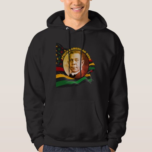 Black History Maand BOOKER T WASHINGTON Hoodie (Voorkant)