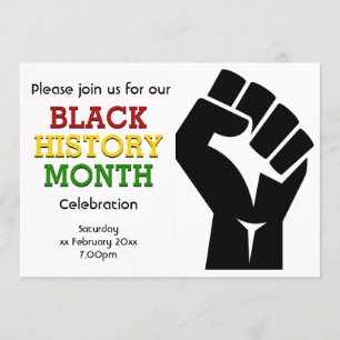 BLACK HISTORY MAAND Celebration Custom Photo Kaart