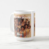 Black History Maand Eenheid in onze diversiteit Koffiemok (Voorkant links)