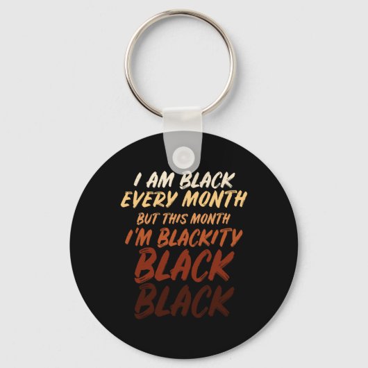 Black History Maand Empowerment Black Pride Mannen Sleutelhanger (Voorkant)