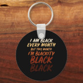 Black History Maand Empowerment Black Pride Mannen Sleutelhanger (Voorkant)