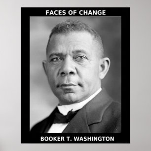 Black History Maand Heroes - Booker T. Washington Poster