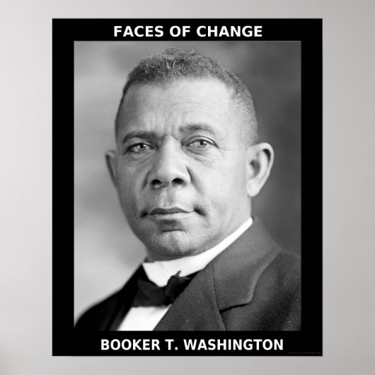 Black History Maand Heroes - Booker T. Washington Poster (Voorkant)
