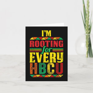 Black History Maand Ik ga voor elke HBCU 1 Kaart