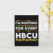 Black History Maand Ik ga voor elke HBCU 2 Kaart (Gele Bloem)