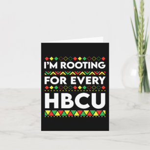 Black History Maand Ik ga voor elke HBCU 2 Kaart
