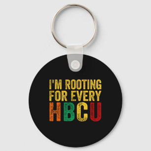 Black History Maand Ik ga voor elke HBCU Sleutelhanger