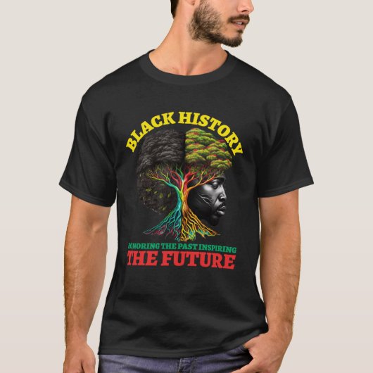 Black History Maand Inspirerende Graphics voor man T-shirt (Voorkant)