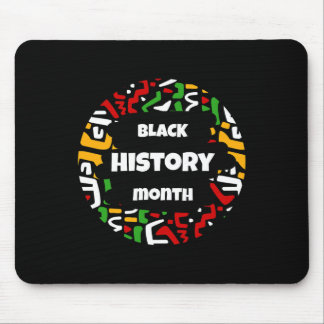 Black History Maand met Afrikaanse kaart Vlag voor Muismat