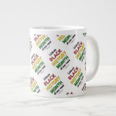 BLACK HISTORY MAAND Motivatie BHM Grote Koffiekop (Voorkant rechts)