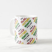 BLACK HISTORY MAAND Motivatie BHM Koffiemok (Voorkant links)