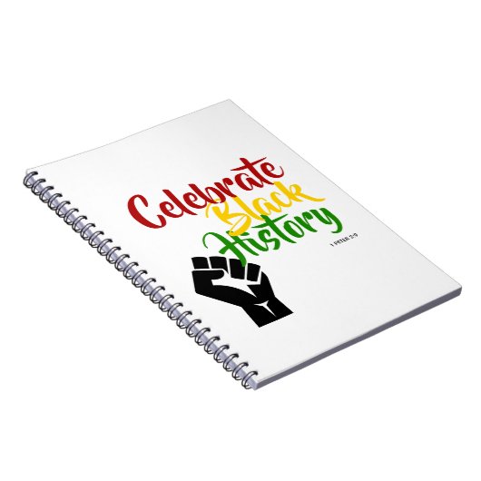BLACK HISTORY MAAND Motivatie vieren BHM Notitieboek (Rechterzijde)