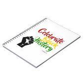 BLACK HISTORY MAAND Motivatie vieren BHM Notitieboek (Linkerzijde)