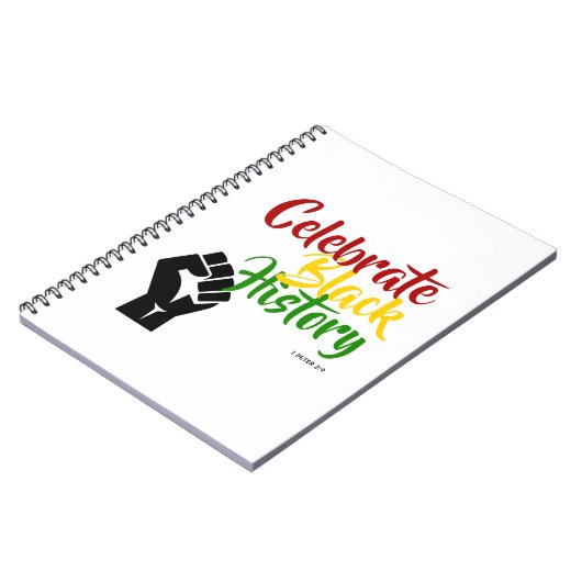 BLACK HISTORY MAAND Motivatie vieren BHM Notitieboek (Linkerzijde)