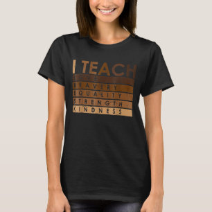 Black History Maand Pajama Celebrate I Teach Black T-shirt