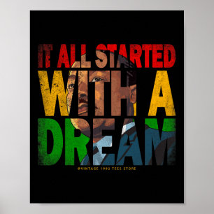 Black History Maand Ream als leiders Afrikaans Ame Poster