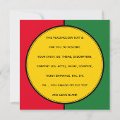 BLACK HISTORY MAAND - Uitnodiging voor gepersonali (Achterkant)