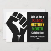 BLACK HISTORY MAAND viering BHM-evenement Kaart (Voorkant)