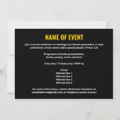 BLACK HISTORY MAAND viering BHM-evenement Kaart (Achterkant)