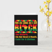 Black History Maand zolang ik Black Prid ben Kaart (Gele Bloem)