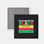 Black History Maand zolang ik Black Prid ben Magneet (Voorkant / Achterkant)