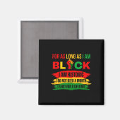 Black History Maand zolang ik Black Prid ben Magneet (Voorkant / Achterkant)