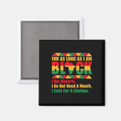 Black History Maand zolang ik Black Prid ben Magneet (Voorkant / Achterkant)