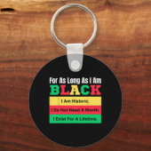 Black History Maand zolang ik Black Prid ben Sleutelhanger (Voorkant)