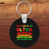 Black History Maand zolang ik Black Prid ben Sleutelhanger (Voorkant)