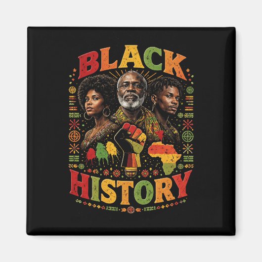 Black History Magneet (Voorkant)