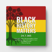 Black History Marcus Garvey Quote BHM Fotoplaat (Voorkant)