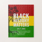 Black History Marcus Garvey Quote BHM Legpuzzel (Verticaal)